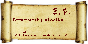 Borsoveczky Viorika névjegykártya